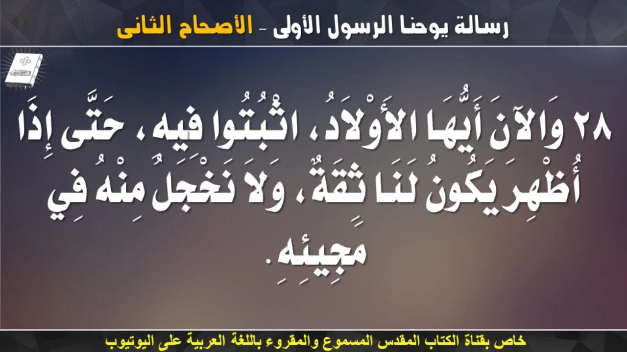 فيديو تفسير الكتاب المقدس | الكتاب المقدس رفيقي