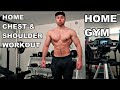 Home 🏠 CHEST, delts, TRICEP workout