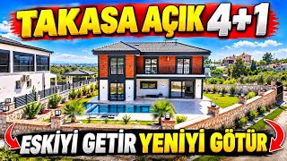 İSTANBUL, ANKARA,iZMİR,BURSA TAKASA AÇIK FIRSAT DOLU VİLLA 600 m2 köşe konum 4+1