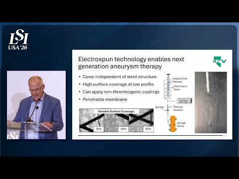 George Wallace, NV Medtech, Inc. - Flow diverter for treating cerebral aneurysms | LSI USA '26