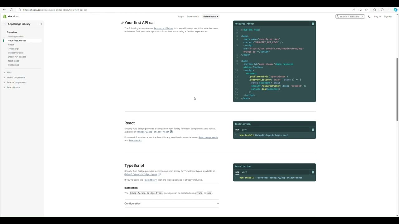 Shopify App: App Bridge V4