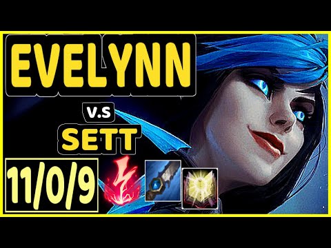 SELFMADE (EVELYNN) vs SETT - 11/0/9 KDA JUNGLE CHALLENGER GAMEPLAY - EUW