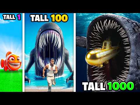 Smallest To BIGGEST SEA EATER In GTA 5!
