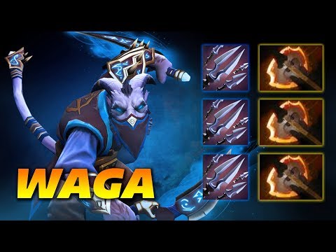 WAGA RIKI x3 Battle Fury Build + Tricks of the Trade COMBO - Dota 2 Pro Gameplay