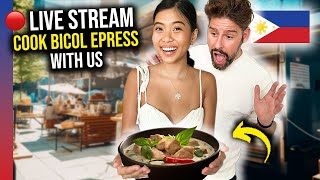 🔴  FILIPINA teaches FOREIGNER to cook BICOL EXPRESS!!!