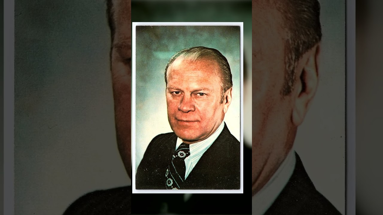 CAPSCO Inc., Chrome Postcard, Gerald R. Ford Portrait, 1970s Video