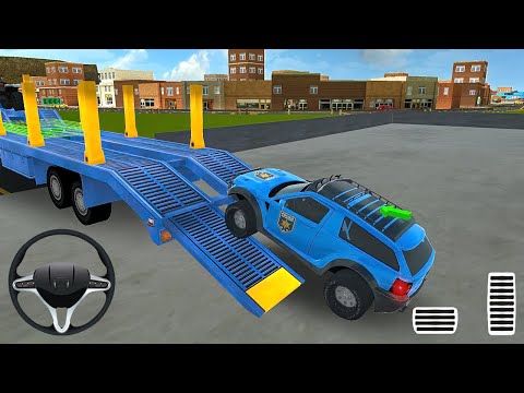 SUV Transportation in Cargo Plane - Police Car Transporter Simulator - Android Gameplay