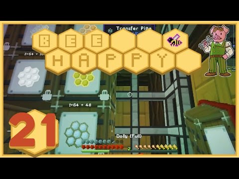 Minecraft: Bee Happy - #21 - Oily Bees (FTB Modded Minecraft)