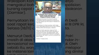 Akui Kalah Cepat dari Damkar Tanggapi Aduan Warga, Wakapolri Janji Evaluasi Layanan Kepolisian