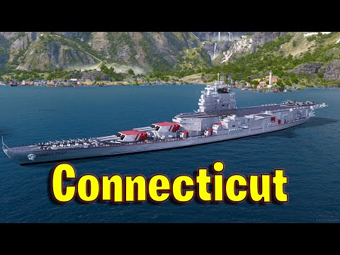 Meet The Connecticut! Tier 6 American Battleship in World of Warships Legends!
