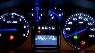 Service Theft Deterrent System GM Cadillac Chevy GMC