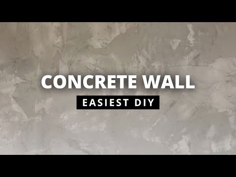EASIEST Concrete Accent Wall DIY (budget + highend)