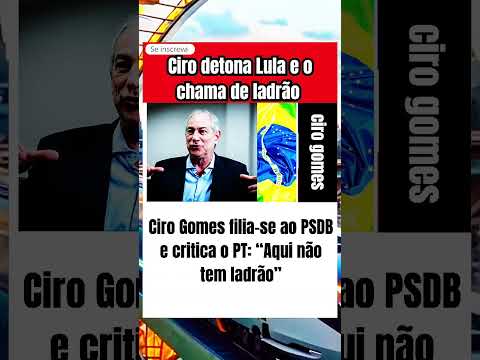 Ciro detona Lula e o chama de ladr&atilde;o #shorts #politica #direita #cirogomes