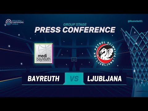medi Bayreuth v Petrol Olimpija - Press Conference - Basketball Champions League 2018-19