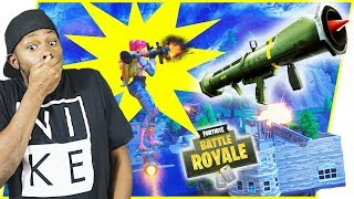RIDING GUIDED MISSILES AND SHOOTING ROCKETS! - FortNite Battle Royale Ep.112