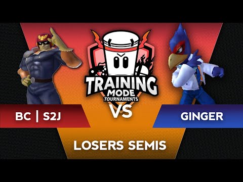 Training Mode Tournaments #1 S2J (Falcon) vs. Ginger (Falco) - SSBM Loser Semis - Melee Part 1
