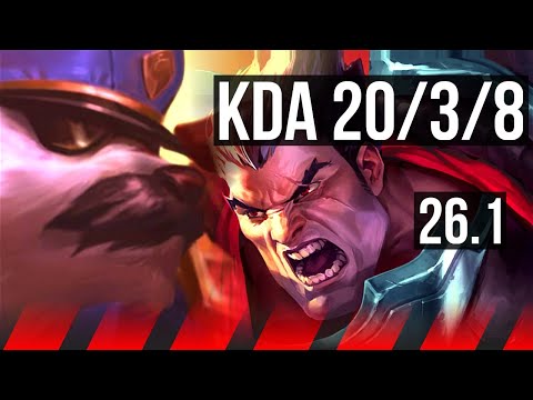 VOLIBEAR vs DARIUS (TOP) | 50K damage, Good KDA: 20/3/8 | BR Grandmaster | 26.1