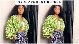EASY OVERSIZED KIMONO BLOUSE DIY TUTORIAL 