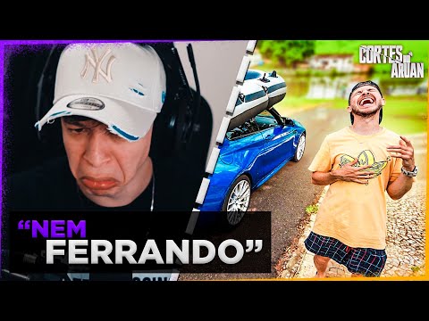 ARUAN REAGE A NEM ACREDITO QUE FUI ASSIM PRA CASA DO LAGO (RENAN FIORINI) - Cortes do Aruan
