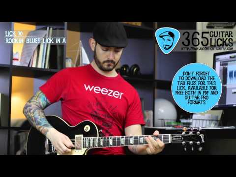 Lick 70/365 - Rockin' Blues Lick in A | 365 Guitar Licks Project