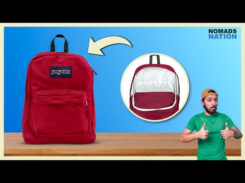 JanSport Cool Backpack, with 15-inch Laptop Sleeve - Large Computer Bag Rucksack with 2 Compartments, Ergonomic Straps, Black video review thumbnail