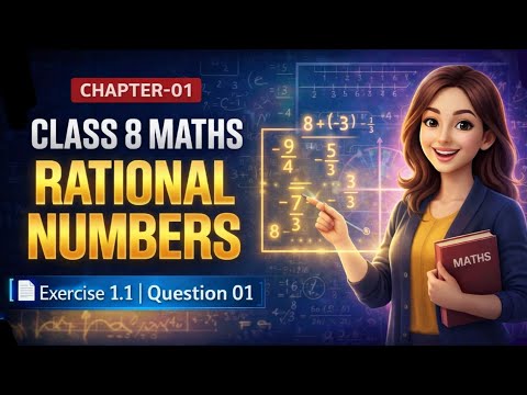 Class 8 Maths | Chapter 01 Rational numbers | exercise 1.1 | Question-01 solution