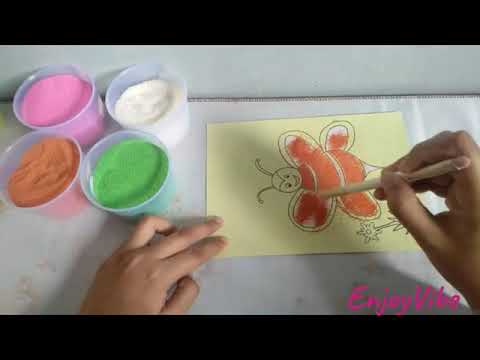 #001 Bee | Flower | Sand painting - EnjoyVibe