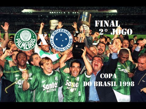Palmeiras 2 x 0 Cruzeiro - Copa do Brasil 1998|2ª Final| - Gols e Comemoração