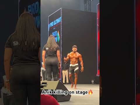 Anik on stage presence 2025 bharat pro show / #ifbbpro #procard #bodybuilding