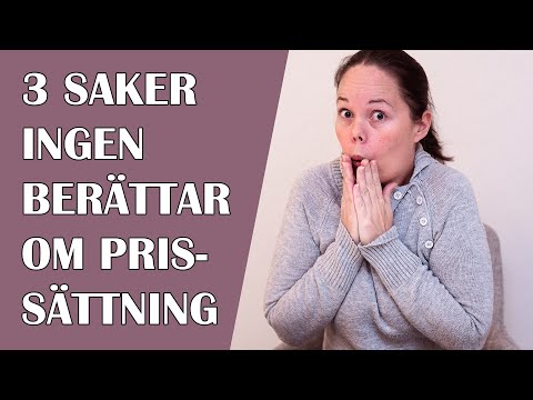 3 SAKER INGEN BERÄTTAR OM PRISSÄTTNING
