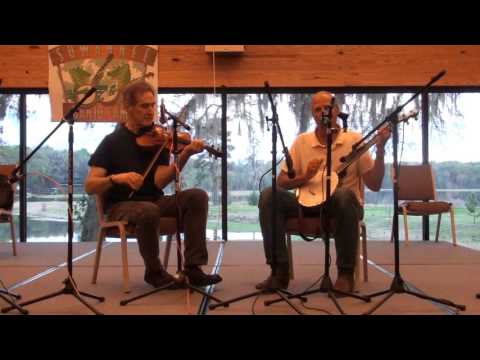 Mac Benford and Brad Leftwich play Grubb Springs at Suwannee Banjo Camp 2016