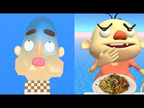 Sandwich Runner vs Noodles Run - Gameplay Walkthrough - All New MAX LEVELS Updates (iOS, Android)