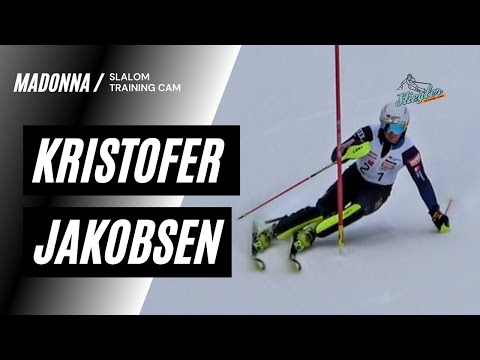 Kristoffer Jakobsen Slalom Training Madonna 12/21/21