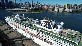 P&O Pacific Explorer at White Bay, Balmain NSW