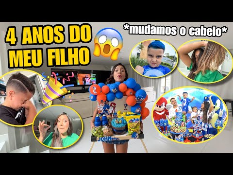 MY SON JOHN'S 4TH BIRTHDAY!!! *WE CHANGED HIS HAIR + HAD A PARTY FOR HIM!!!! 🤩🎉🥳🎈