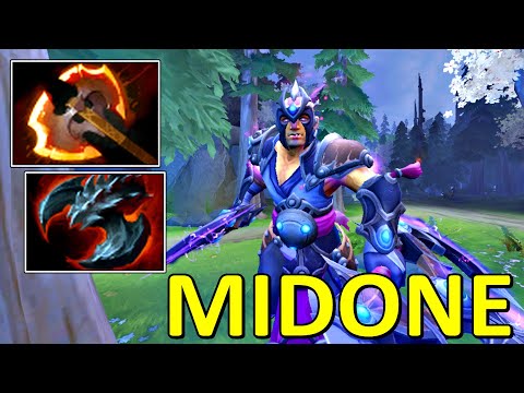 SMG.MIDONE ANTI MAGE DOTA 2 7.32C GAMEPLAY WITH BATTLE FURY AND SATANIC