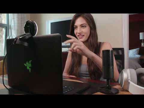 Internetinė kamera Razer Kiyo - Streaming Camera with Ring Lighting (USB Webcam, HD Video 720p, 60 FPS, Compatible with Open Broadcaster Software, Xsplit, Autofocus, Camera Clip, Tripod Connection) Juodas video