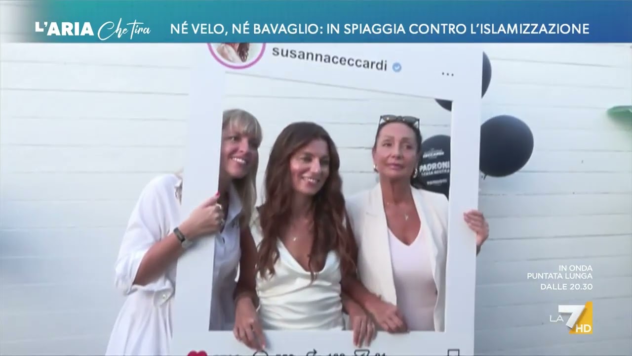 Né velo, né bavaglio: in spiaggia contro l'islamizzazione
