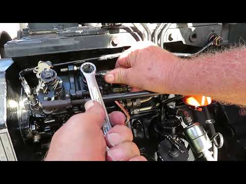 how to prime an injector pump, Case 580