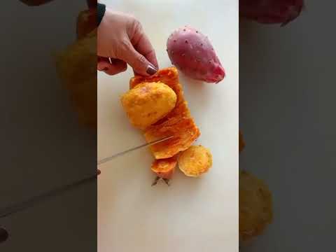how to peel prickly pear/cactus fruit #how #howto #cactusfruit