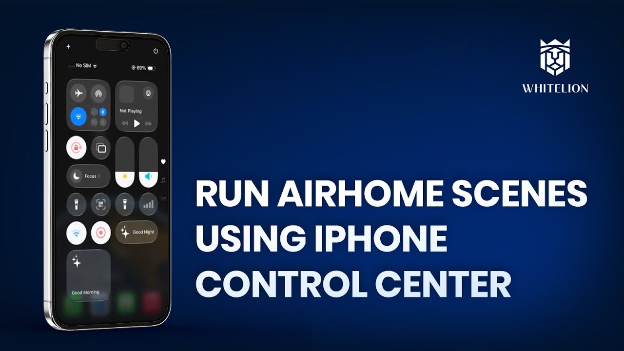 Run AirHome Scenes from iPhone Control Center | One Swipe Smart Home Control