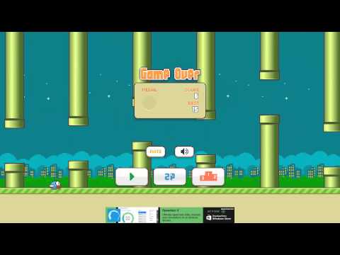 Flappy Bird Gameplay(PC) - YouTube
