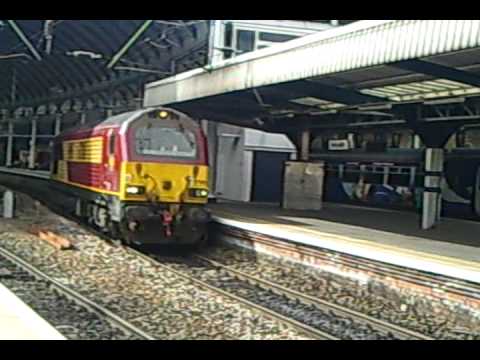 EWS  Class 67001 Passing Central station