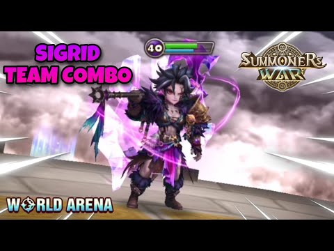 Sigrid Team Combo in World Arena - Summoners War