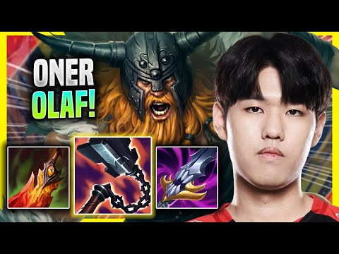 ONER IS A MONSTER WITH OLAF! - T1 Oner Plays Olaf JUNGLE vs Diana! | Season 2022