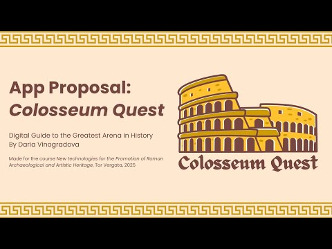 App Proposal: Colosseum Quest