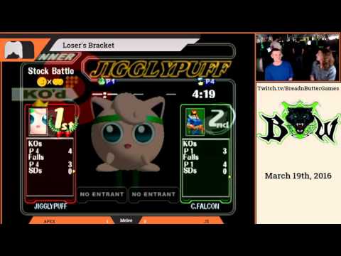 APEX (Puff) vs J$ (Falcon) Melee BW March 2016
