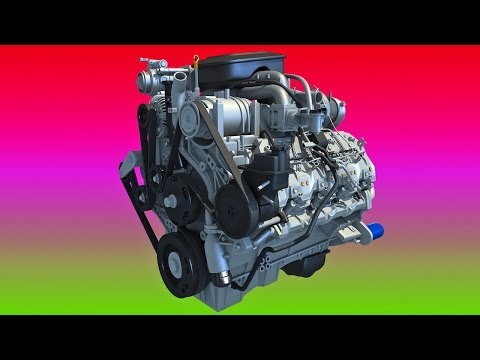 Chevrolet Silverado Duramax 3D Engine Model