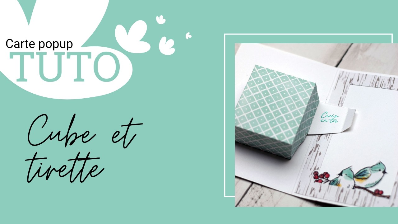 Carte popup avec un cube qui pop’ facade placeholder