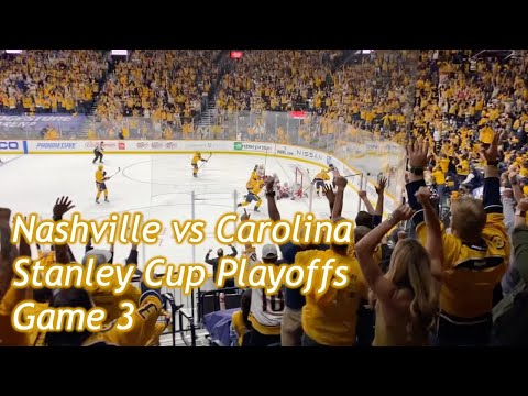 Preds vs Canes Game 3 Experience | Almost Full Arena | CRAZY Atmosphere
